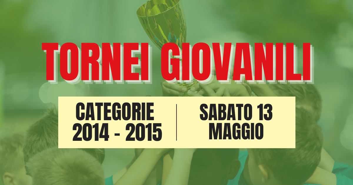 Al momento stai visualizzando Tornei giovanili per 2014-2015 – 13 maggio 2023